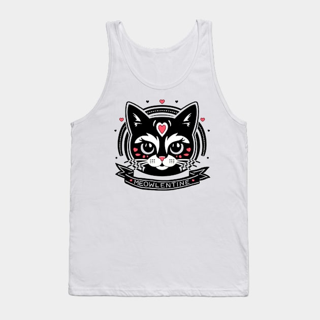 Meowlentine Tank Top by Meowlentine